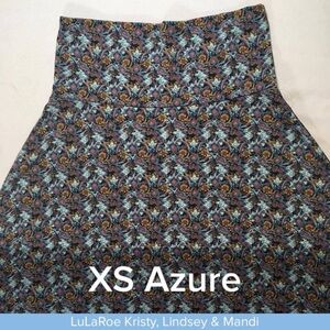 LuLaRoe Women's Azure Floral Skirt - Multicolor